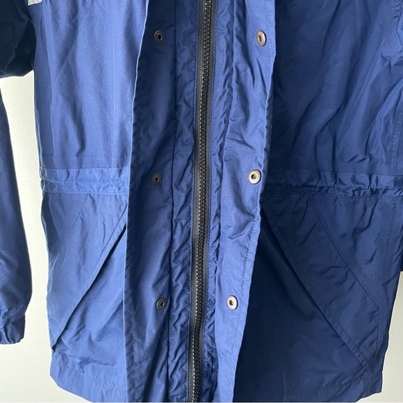 Vintage Sportif MEC Boys Reflective Rain Jacket Children’s Youth Blue - Picture 9 of 10